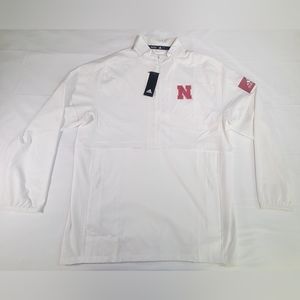 Adidas Nebraska Cornhuskers Mens XL Jacket Red White Football GameMode New
